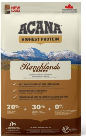 Acana Dog Dry Food Ranchlands Recipe